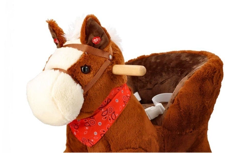 Konik na biegunach z fotelikiem i kołami