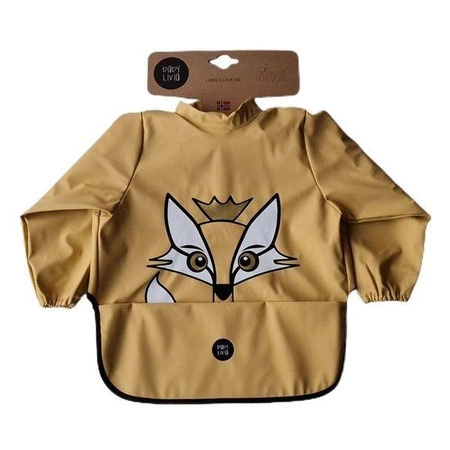 Baby Livia Śliniak z rękawkami Yellow Lisek 302-8