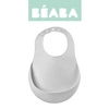 Beaba Śliniak silikonowy z kieszonką light mist