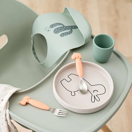 Done by Deer Talerz Silikonowy dla Dziecka Lama Lalee