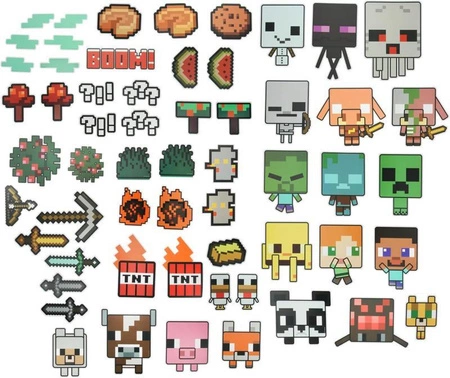 Minecraft zestaw rekwizytów fotograficznych (63 szt)