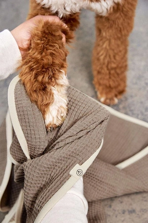 PALOPA Ręcznik dla psa Nobs taupe M-L