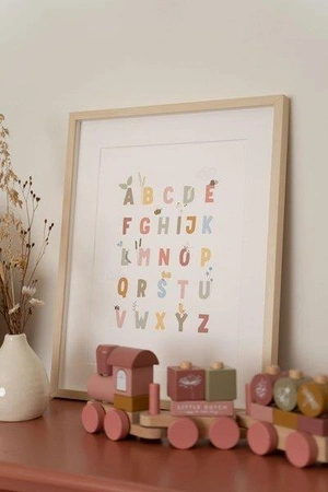Little Dutch Plakat dwustronny A3 - Alfabet Gąski Róż PW10710750