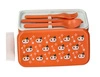 Lunch box pomarańczowy kot