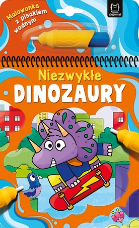 Niezwykłe dinozaury. Malowanka z pisakiem wodnym