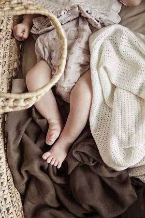 Elodie Details - Kocyk tkany - Vanilla White