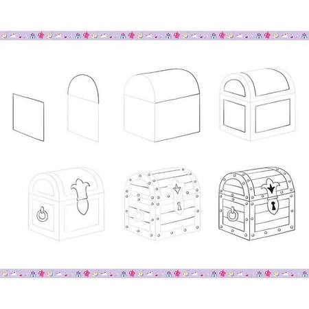 Zestaw kreatywny Rysowanie krok po kroku Fantastyczne stworzenia 20 rysunków 7+, Janod