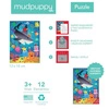 Mudpuppy Puzzle-kartka z życzeniami Rekin 12 elementów 3+