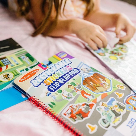 Naklejki wielorazowe Psi Patrol Restickable Stickers Flip-Flap Pad – Adventure Bay Melissa & Doug 33254