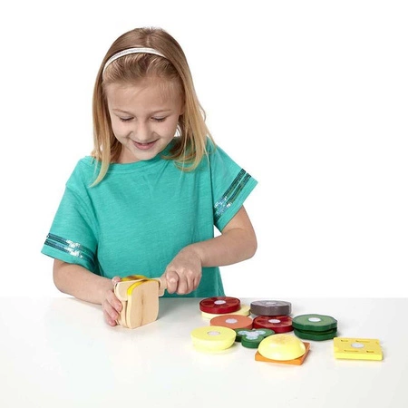 Drewniany zestaw do robienia kanapek Melissa and Doug 10513 śniadanie