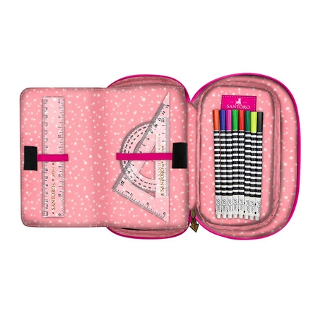 Rozkładany, 4-Częściowy Piórnik z Wyposażeniem - Gorjuss - Fairground - Carousel