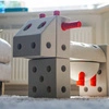 MODU - Half Ball Kit - piankowe półkule rozwijające motorykę dużą, czerwone