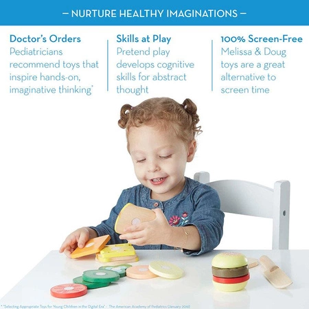 Drewniany zestaw do robienia kanapek Melissa and Doug 10513 śniadanie