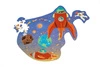 Scratch, Puzzle konturowe Rakieta i kosmos 60 elem.
