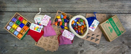 Kredki Crayon Rocks w bawełnianym woreczku - 8 kolorów