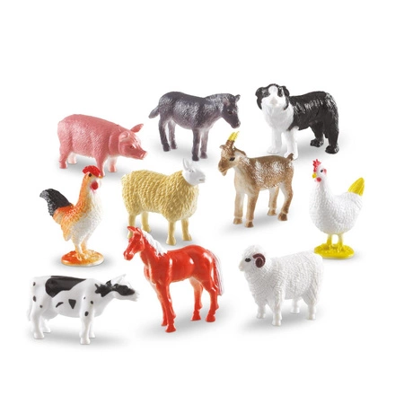 Figurki do nauki liczenia i sortowania, Farma, Zestaw 60 szt.