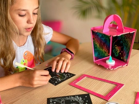 Box Candiy, zestaw kreatywny zdrapka Lampion Jednorożec