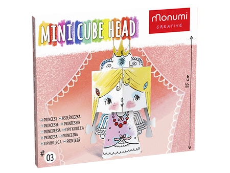 Kolorowanka 3D Mini Cube head Księżniczka 3l+ MONUMI