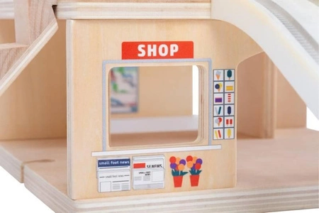 Zestaw do kolejki dla dzieci Dworzec z peronem wielka podróż Small Foot World