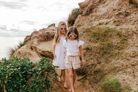 Okulary przeciwsłoneczne Elle Porte Classic - Heart Peach 3-12 lat