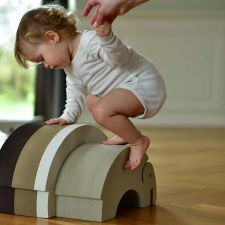 Słoń bObles S Sand grey