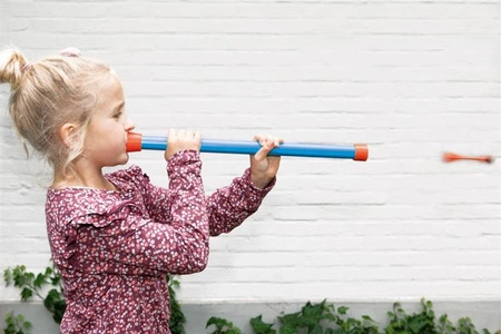 Scratch, Dmuchawka XL / 3 lotki przyssawki / 5 celów DINO