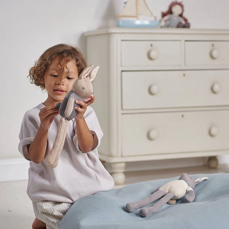 Przytulanka z bawełny organicznej GOTS, Taupe Bunny, ThreadBear Design