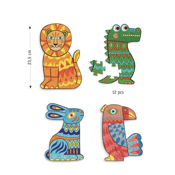 Zrób to sam - puzzle do kolorowania DJ07946