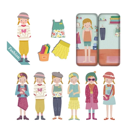 Magnetyczna układanka Mix&Match Apli Kids - Moda