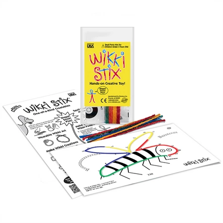 Woskowe sznureczki Wikki Stix - Zestaw Start - połącz kropki 12 szt