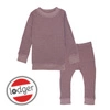 Lodger dwuczęściowa piżamka bawełniana wrzosowa Ciumbelle Rose r. 92