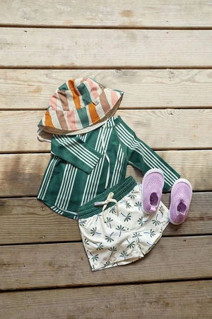 Lassig Dwustronny kapelusz przeciwsłoneczny UV80 Splash & Fun Fale pink/nature, rozm. 46/49