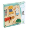 Drewniane puzzle ZWIERZĄTKA DJ01051