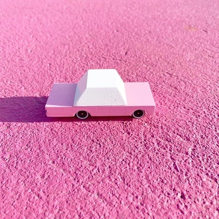 Candylab Samochód Drewniany Sedan Pink
