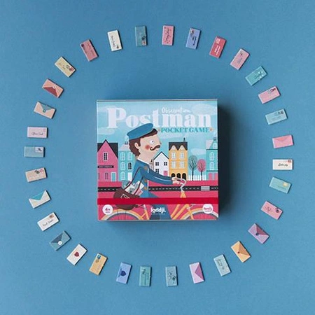 Gra obserwacyjna dla dzieci, Postman - Listonosz - wersja kieszonkowa | Londji®