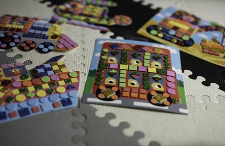 Zestaw kreatywny Mozaika Pojazdy 3+, Janod