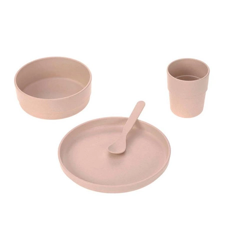 Lassig Komplet naczyń dla dzieci Uni powder pink