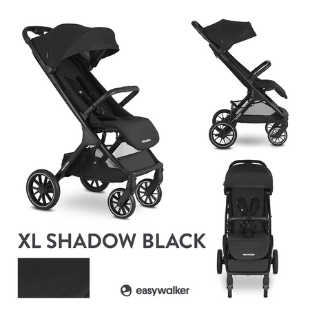 Easywalker Jackey XL Przestronny, samoskładający się wózek spacerowy z kołami XL Shadow Black
