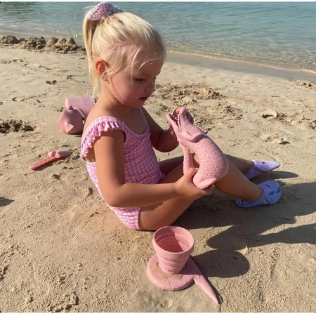 Silikonowa Konewka Krokodyl Scrunch - Szałwiowy