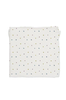 Baby Bites Pieluszka muślinowa 120 x 120 cm Flies White