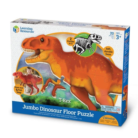 Duże, piankowe puzzle podłogowe, Dinozaur T-Rex