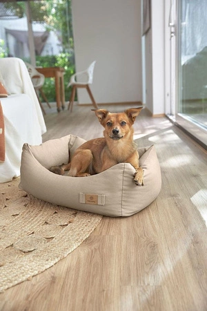 PALOPA Legowisko dla psa bawełniane Fred humus XS