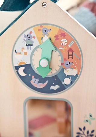 LILLIPUTIENS Drewniana rozkładana Szkoła z 3 figurkami i akcesoriami 3 lata+