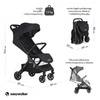 Easywalker Jackey Kompaktowy, samoskładający się wózek spacerowy z torbą transportową Shadow Black