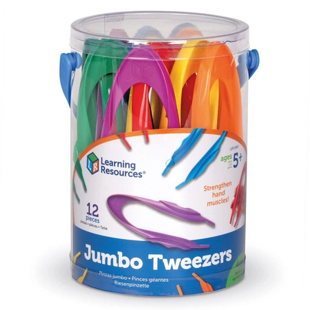 Szczypce, Pęsety dla dzieci, XXL, Zestaw 12 szt.