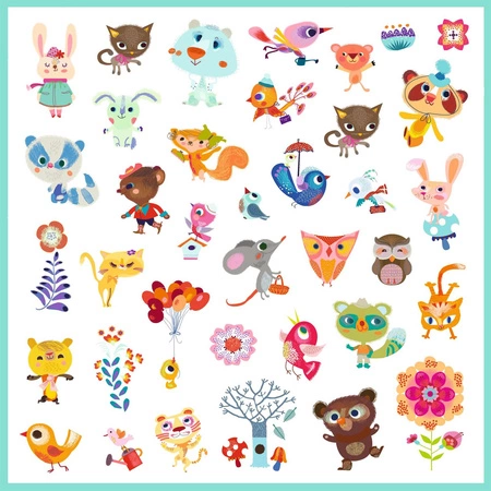 Zestaw naklejek MALI PRZYJACIELE DJ08842