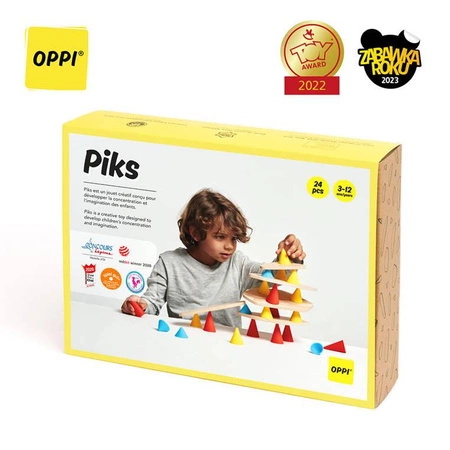OPPI Kreatywny zestaw konstrukcyjny mały Piks Small 24 elementy 3+