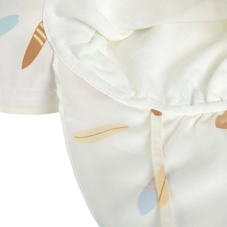 Lassig Czapka z filtrem UV80 z daszkiem i osłoną karku Splash & Fun Deski surfingowe sea salt, rozm. 46/49