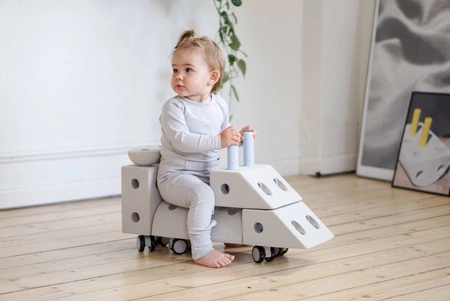 MODU Curiosity kit 4in1 - Kreatywne klocki rozwijające motorykę dużą, niebieski