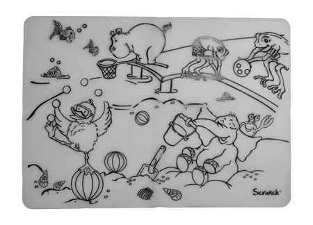 Mata do kolorowania wielokrotnego użytku Scrunch - Nad morzem